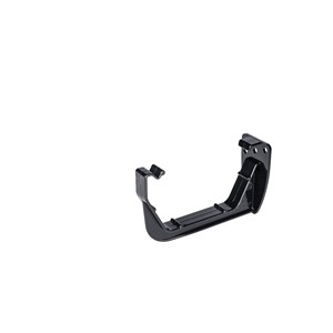 Square 117mm Fascia Bracket Black