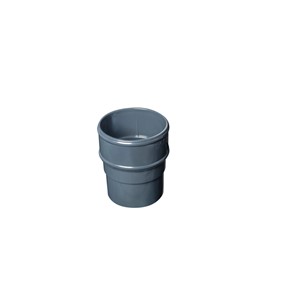 Round 68mm Pipe Socket Anthracite Grey