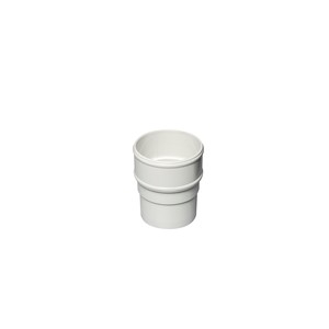 Round 68mm Pipe Socket White