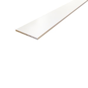 1830mm x 380mm x 15mm White Mel Chipbrd FSC