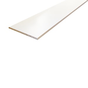 1830mm x 610mm x 15mm White Mel Chipbrd FSC