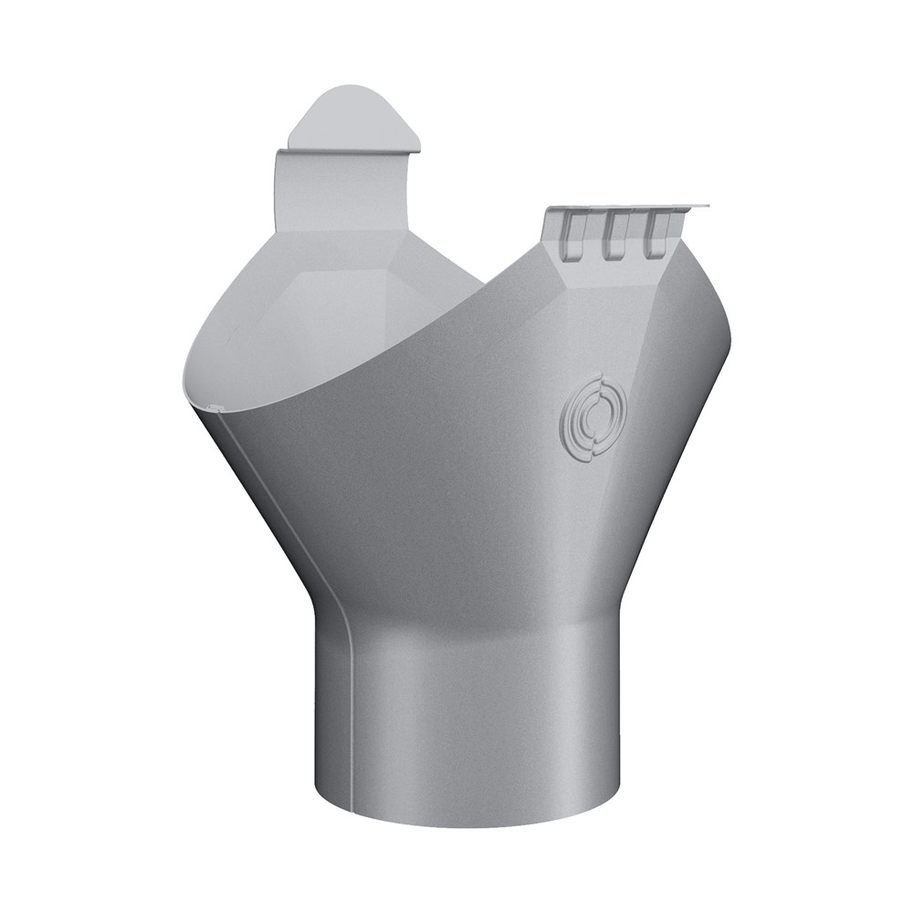 Lindab Galvanised Half Round Gutter Outlet 125x75mm