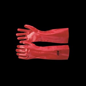 OX Red PVC Gauntlets - Size 10 (XL)