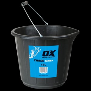 OX Trade 15L Black Bucket