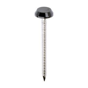 TIMCO Polymer Headed Nails - A4 Stainless Steel - Anthracite Grey 50mm