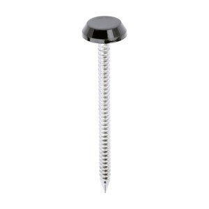 TIMCO Polymer Headed Nails - A4 Stainless Steel - Black 50mm