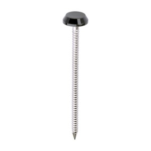 TIMCO Polymer Headed Nails - A4 Stainless Steel - Anthracite Grey 65mm