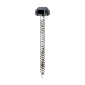 TIMCO Polymer Headed Pins - A4 Stainless Steel - Anthracite Grey 30mm