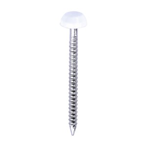 TIMCO Polymer Headed Pins - A4 Stainless Steel - White 30mm