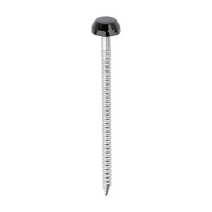 TIMCO Polymer Headed Pins - A4 Stainless Steel - Black 40mm