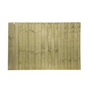 Standard Featheredge Panel 6'x4' Green Tanalised