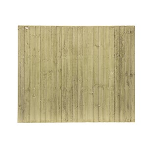 Standard Featheredge Panel 6'x5' Green Tanalised