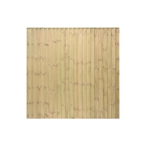 Standard Featheredge Panel 6'x6' Green Tanalised