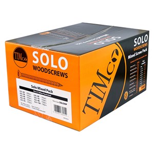 TIMCO Solo Chipboard & Woodscrews - Mixed Pack - PZ - 1400pcs