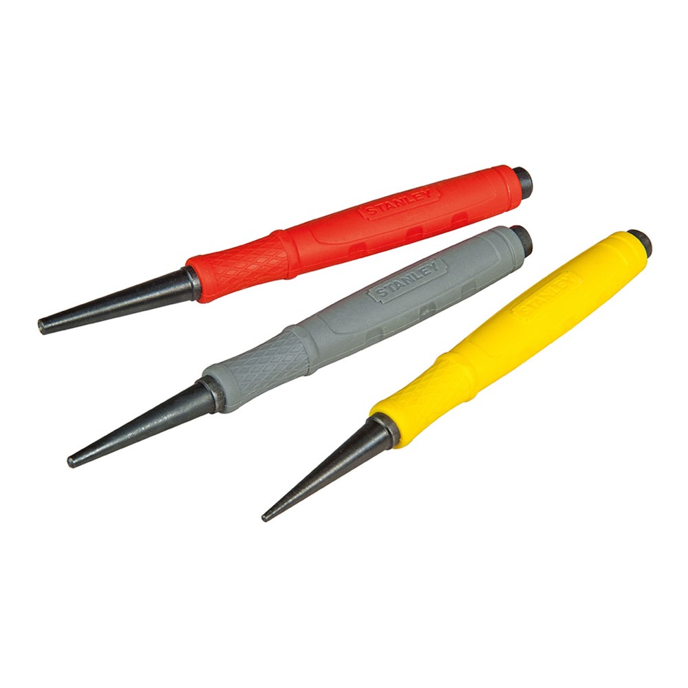 Stanley DynaGrip Nail Punch Set 3 Piece