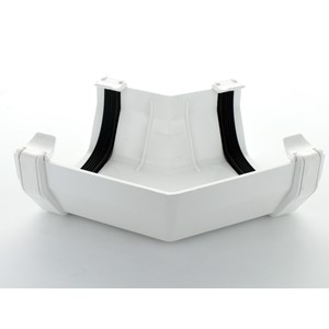 114mm Squareflo 135 Deg Angle White