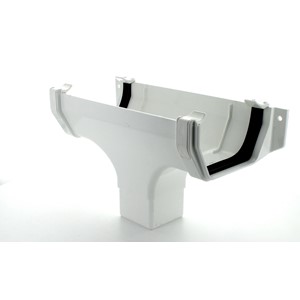 114mm Squareflo Running Outlet White