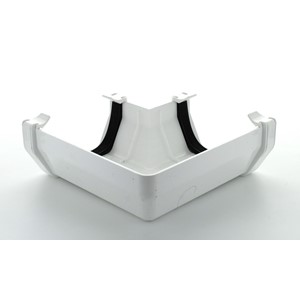 114mm Squareflo 90 Deg Angle White