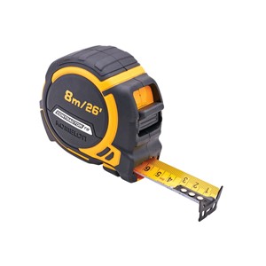 Komelon 8m (26ft) Contractors Tape With Free Belt Clip