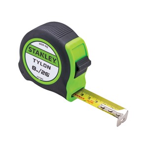 STANLEY Hi-Viz Tylon Tape 8m (26 ft)