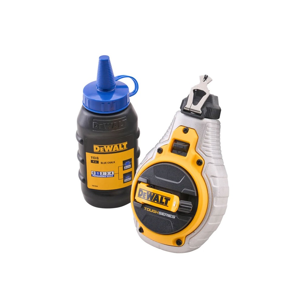 DeWalt 30m (100ft) Chalk Line & Blue Chalk Set