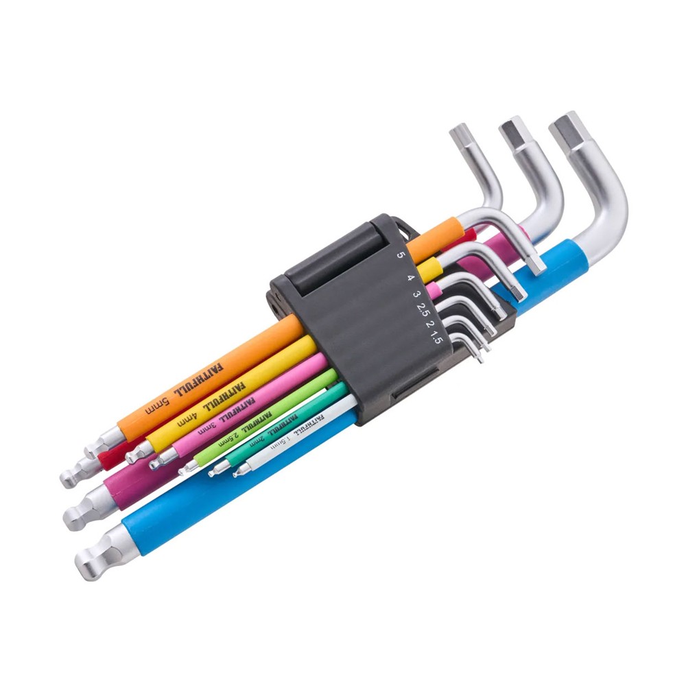 Faithfull 9 Piece Colour Coded Hex Key Set